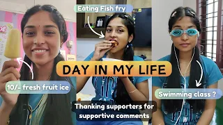 🤩 Weekend Vlog Tamil ✨ Joining Swimming class😁 10/- fresh fruit pulp ice popsicles