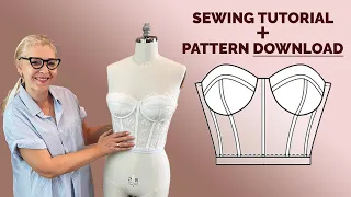 Bustier With Boning and Cups | Sewing Tutorial + Pattern Download