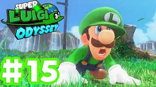 Super Mario Odyssey Switch Mario Cosplay Luigi Walkthrough Part 15 Lake and Wooded Kingdom