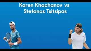 Karen Khachanov vs. Stefanos Tsitsipas - 2023 Men's Australian Open Semifinal Round