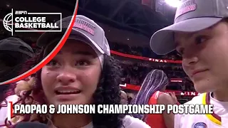 FRESHMAN Tessa Johnson HYPED after Gamecocks' NATIONAL CHAMPIONSHIP 😤 | ESPN College Basketball