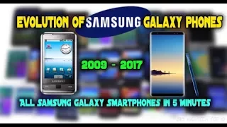 Evolution of Samsung Galaxy Phones - All Samsung Galaxy Smartphones in 5 Minutes (2009-2017)