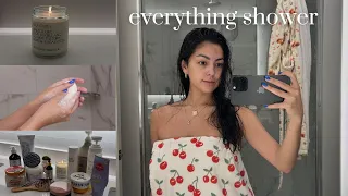 everything shower routine | hair care, body care, skin care