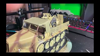 German 8 ton Semi Track 20mm Flakvierling 38 Sd.kfz 7/1 1/35, update