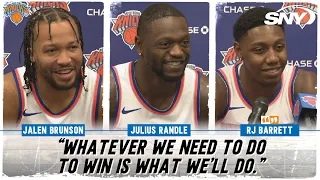 Julius Randle, Jalen Brunson, and RJ Barrett on what to expect from the Knicks this season | SNY