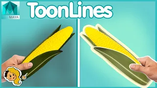 How to Make Toon Outlines in maya QUICK and EASY