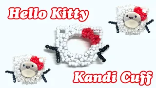 Hello Kitty Kandi Cuff Tutorial | Kandi Tutorials
