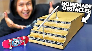 D.I.Y CARDBOARD FINGERBOARD OBSTACLES!