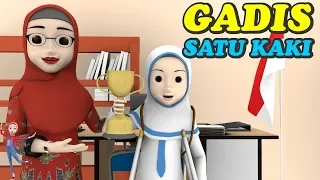 Kisah Wanita Satu Kaki yang Semangat Untuk Sekolah | Kartun Motivasi #Episode 40 KAKINA