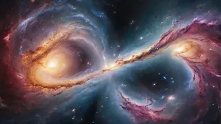Galaxias Entrelazadas Un Baile Cósmico en la Distancia #nasa #diy #asmr