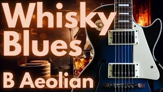 Smokey Whisky Blues in B Minor | Blues Guitar Jam in 6/8