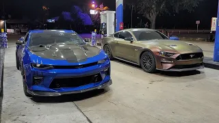 Built 2017 Camaro SS Magnuson 2.65 Supercharger E85 vs 2019 Mustang GT ESS G3 Supercharger E85