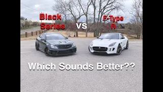 Rev Battle! C63 Black Series Exhaust vs Jaguar F-Type R Exhaust