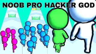 NOOB VS PRO VS HACKER VS GOD   in Crowd Merge Giant 2024