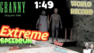 Granny 2 - WR Speedrun (1:49), Extreme Boat