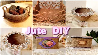 5 Супер идей! Корзинки из джута. Поделки своими руками. Красота из джута. DIY jute baskets.