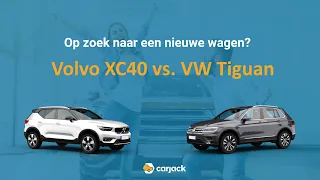 Volvo XC40 vs. Volkswagen Tiguan | 2 minuten vergelijking | carjack | 2020