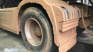 Washing the truck covered in mud Underwash Detailing ASMR How to clean dirty Truck?