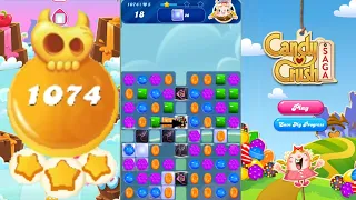 Candy crush saga level 1074 ।Super Hard level। No boosters। Candy crush 1074 help। Sudheer CC Gaming