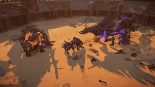 Thunderjaw+Behemoth+Shellsnapper vs. Fireclaw+Slaughterspine+Tremortusk: Horizon Forbidden West