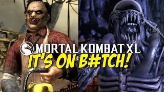 OH SH#T! LEATHERFACE AND ALIEN!! [MKXL] [GAMEPLAY!]