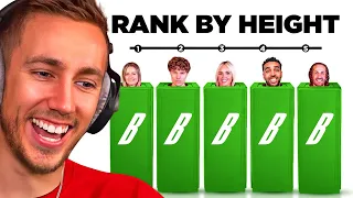 Miniminter Reacts To Ranking Strangers from Tallest to Shortest
