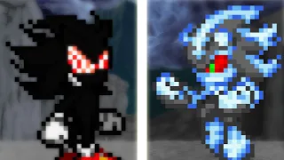 Fleetway Sonic vs Mephiles - Sprite Animation (Reupload)