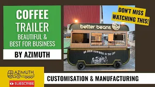 Coffee & food customised trailer for Gujarat. Fabricated & manufactured according to requirements.