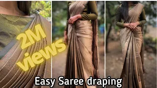 Easy wedding saree draping
