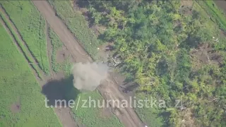 472 Lancet drone damaged enemy MBT T-64BV