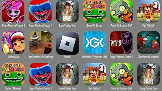 Roblox,Plants Vs Zombies 2,Poppy Playtime Chapter 3,Garten Of Banban,Nextbots In Playground Mod