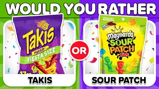 Would You Rather...? Spicy VS Sour JUNK FOOD Editions 🌶️🍋