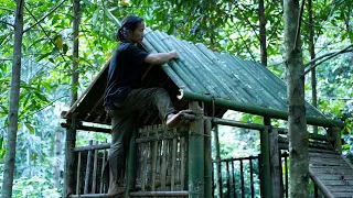 Build the Most Beautiful Jungle Bamboo House Villa by Ancient Skill, Wilderness Alone, ep 191