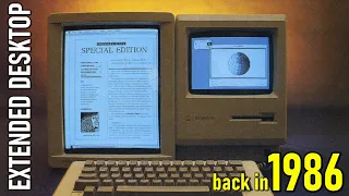 The Mac Plus had modern multi monitor support in 1986 and I got it working!