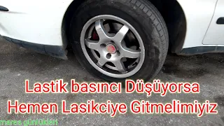 Lastik Basıncı Düşüyorsa hemen lastikçiye gitmelimiyiz? Kendiniz kolayca yapabilirsiniz