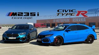 Pe circuit: Honda Civic Type R 2020 vs BMW M235i - tracțiune față vs integrală | MotorONE.ro