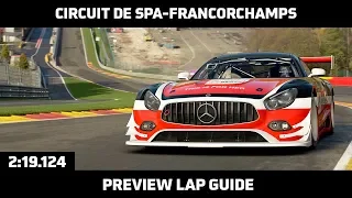 Gran Turismo Sport - Preview Lap Guide - Circuit de Spa-Francorchamps (Mercedes-AMG GT3)