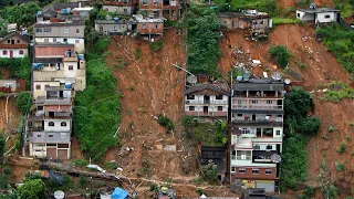 Brazil storms leave at least 30 people dead after devastating landslides
