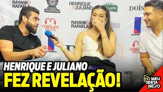 HENRIQUE E JULIANO comenta sobre LEONARDO e BRUNO E MARRONE!