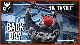 4 WEEKS OUT FROM THE OLYMPIA | BACK DAY