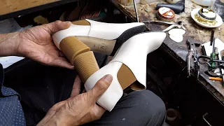 Amazing Process of Making Handmade High Heels, Korean First Lady Wears! The Best Women's Shoes Store