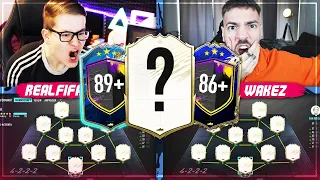 FIFA 20: RANDOM 2x 89+ PACK vs 86+ FULL ICON Squad Builder Battle 🔥🔥 Wakez vs Realfifa !!