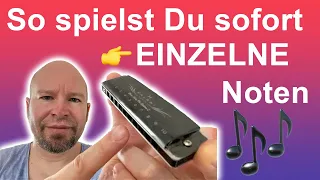 Mundharmonika lernen: So spielst Du einzelne Töne auf der Blues Harp