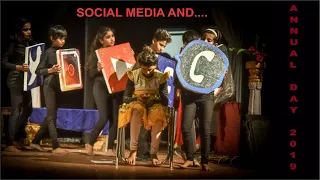social media drama enacted by students of saraswati world school