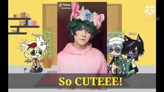 MHA/BNHA LOV reacts to tiktoks//villian deku//gacha life// ShigaDabiDeku