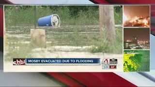 High water forces Mosby residents to evacuate