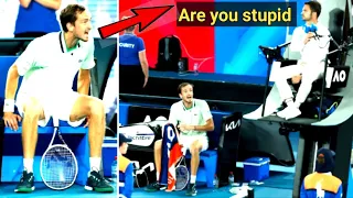 Are you stupid?’ – Daniil Medvedev’s shocking outburst at umpire in furious on-court rant