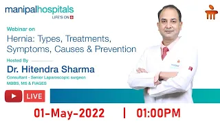 हर्निया के कारण और उपचार | Dr. Hitendra Sharma | Manipal Hospitals, Ghaziabad