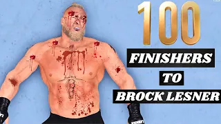 WWE 2K23 - 100 FINISHERS TO BROCK LESNER