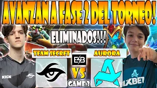 AURORA VS TEAM SECRET BO3[GAME 3]SATANIC, LORENOF VS PUPPEY, CRYSTALLIS - ELITE LEAGUE - DOTA 2- ESB